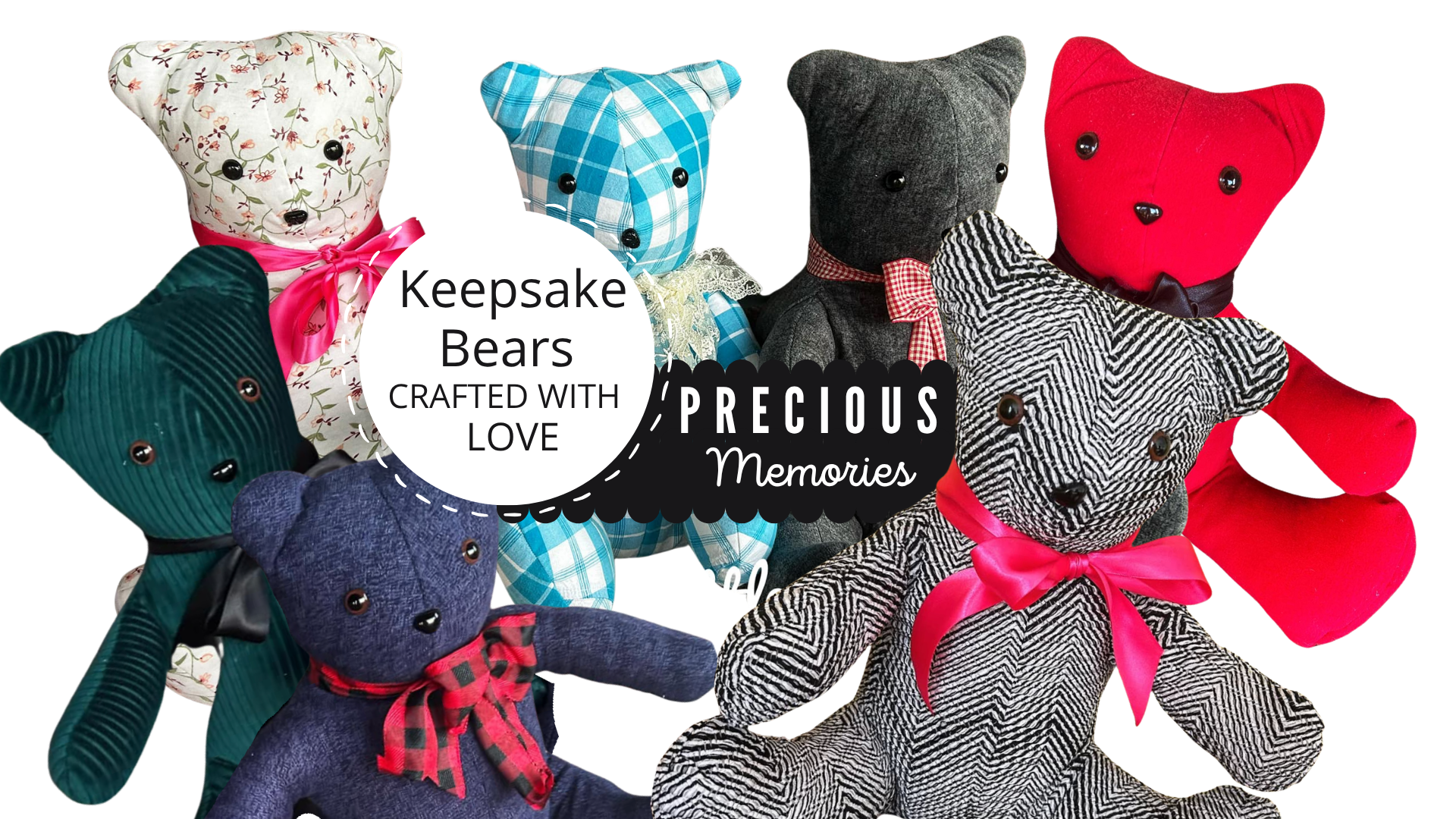 Keepsake Bears Crafted from well-loved clothing