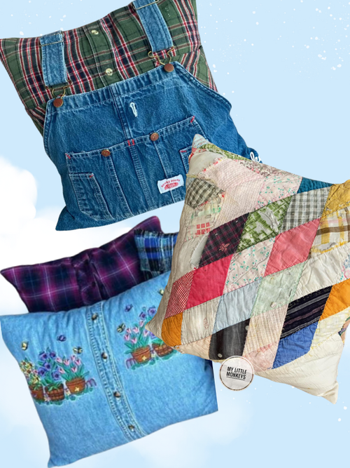 Keepsake Pillows crafted from clothing
